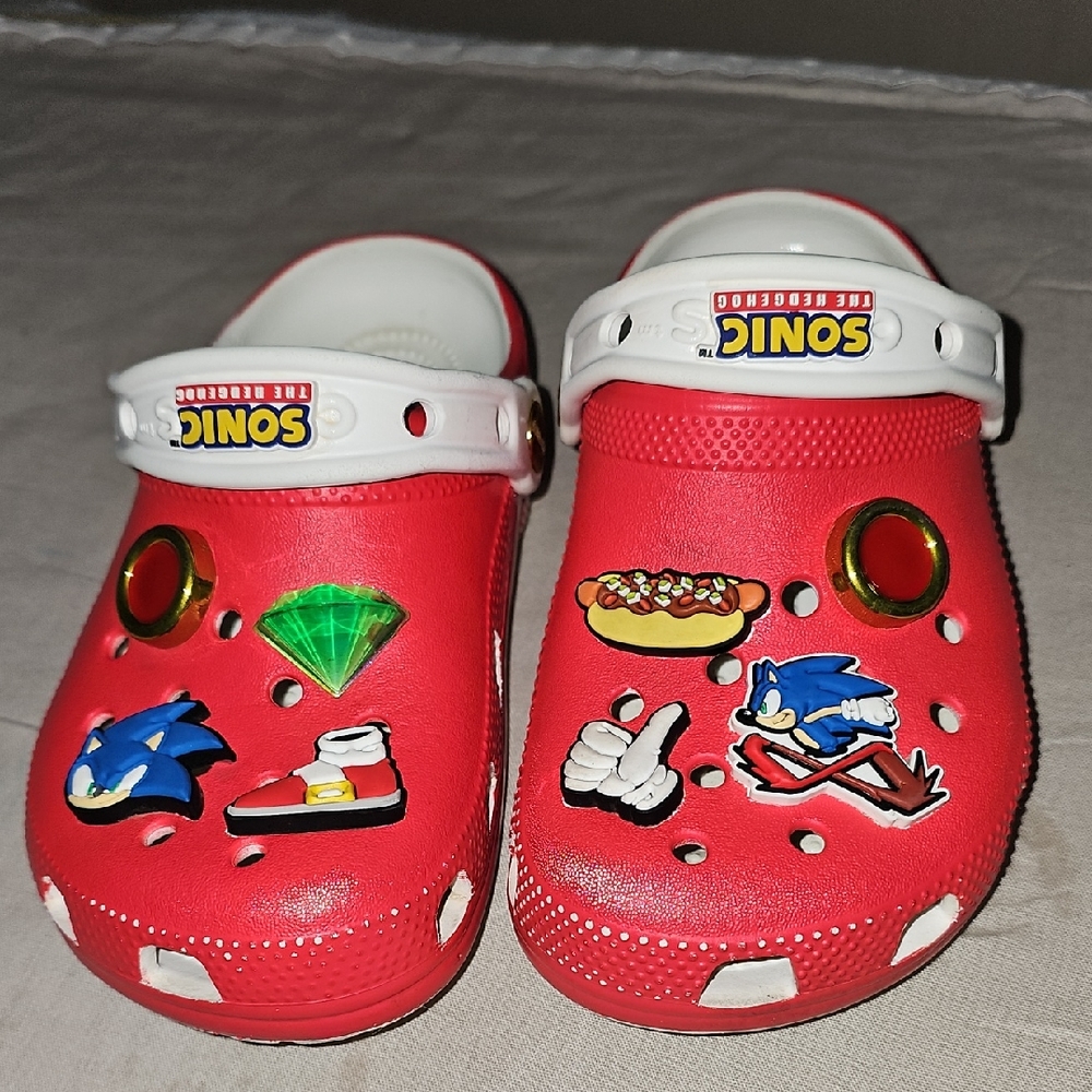 CROCS Kids Red Character Slippers